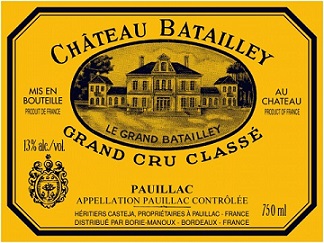 Chateau Batailley 1982 Pauillac Bordeaux 750ml/Btl 12/case