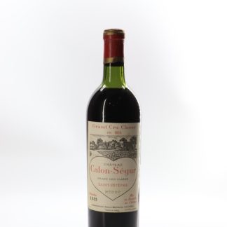 Chateau Calon Segur 1949 St Estephe Bordeaux 750ml/Btl 12/case