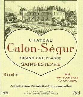 Chateau Calon Segur 1980 750ml/Btl  12/case