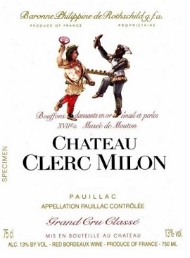 Chateau Clerc Milon 1990 Pauillac Bordeaux 750ml/Btl 12/case