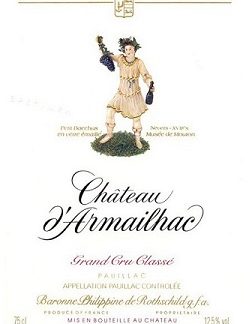 Chateau d'Armailhac 2005 Pauillac Bordeaux 5000ml/Btl