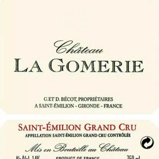 La Gomerie 2000 St Emilion Bordeaux 750ml/Btl 12/case