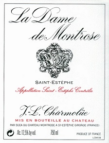 La Dame de Montrose 2014 St Estephe Bordeaux 1500ml/Btl 6/case
