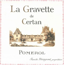 La Gravette de Certan 2014 Pomerol Bordeaux 750ml/Btl 12/case