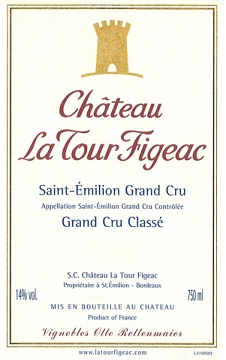 Chateau La Tour Figeac 2000 St Emilion Bordeaux 750ml/Btl 12/case