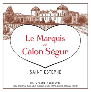 Le Marquis de Calon Segur 2015 St Estephe Bordeaux 750ml/Btl 6/case