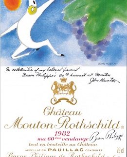 Chateau Mouton Rothschild 1982 Pauillac Bordeaux 750ml/Btl 12/case