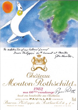 Chateau Mouton Rothschild 1982 Pauillac Bordeaux 750ml/Btl 12/case
