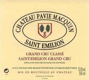 Chateau Pavie Macquin 2014 St Emilion Bordeaux 750ml/Btl 6/case