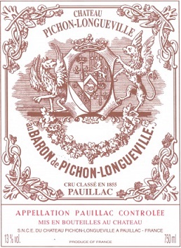 Chateau Pichon Baron 2013 Pauillac Bordeaux 750ml/Btl 6/case