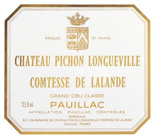 Chateau Pichon Lalande 1996 Pauillac Bordeaux 750ml/Btl 12/case