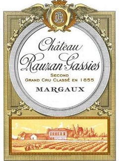 Chateau Rauzan Gassies 1983 Margaux Bordeaux 750ml/Btl 12/case