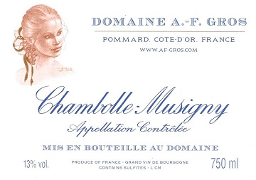 AF Gros Chambolle Musigny 2014 Cote de Nuits Burgundy 750ml/Btl 12/case