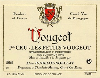 Hudelot Noellat Vougeot 1er Petits Vougeot 2010 750ml/Btl  12/case