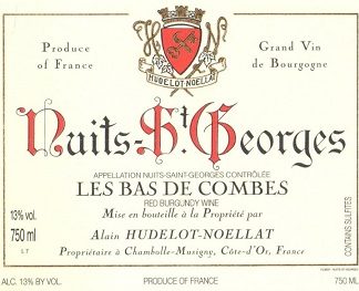 Hudelot Noellat Nuits St Georges Les Bas de Combe 2008 Cote de Nuits Burgundy 750ml/Btl  12/case