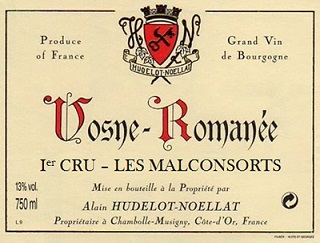 Hudelot Noellat Vosne Romanee 1er Malconsorts 2004 Cote de Nuits Burgundy 750ml/Btl  12/case