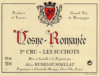 Hudelot Noellat Vosne Romanee 1er Suchots 2003 Cote de Nuits Burgundy 750ml/Btl 12/case