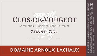 Arnoux Lachaux Clos de Vougeot Grand Cru 2008 Cote de Nuits Burgundy 750ml/Btl  6/case