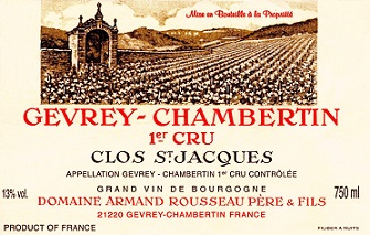 Armand Rousseau Gevrey Chambertin 1er Clos St Jacques 2006 Cote de Nuits Burgundy 750ml/Btl 12/case