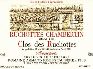Armand Rousseau Ruchottes Chambertin Grand Cru Clos des Ruchottes 2012 Cote de Nuits Burgundy 750ml/Btl 6/case