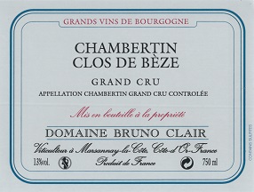 Bruno Clair Chambertin Clos de Beze Grand Cru 2007 750ml/Btl 12/case