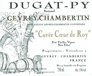 Bernard Dugat Py Gevrey Chambertin Coeur de Roy TVV 2014 Cote de Nuits Burgundy 750ml/Btl 12/case