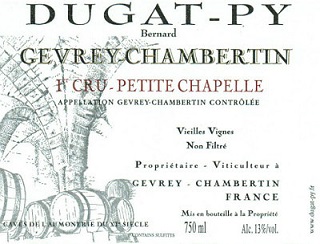 Bernard Dugat Py Gevrey Chambertin 1er Petite Chapelle VV 2015 Cote de Nuits Burgundy 750ml/Btl 12/case