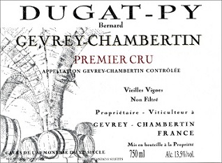 Bernard Dugat Py Gevrey Chambertin 1er Cru VV 2012 Cote de Nuits Burgundy 750ml/Btl 12/case