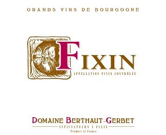 Berthaut Gerbet Fixin 2017 Cote de Nuits Burgundy 750ml/Btl 6/case