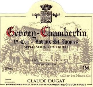 Claude Dugat Gevrey Chambertin 1er Lavaux St Jacques 2004 750ml/Btl  12/case