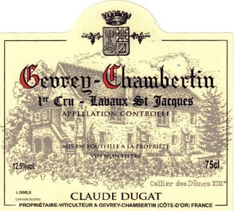 Claude Dugat Gevrey Chambertin 1er Lavaux St Jacques 2004 750ml/Btl 12/case