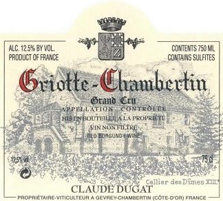 Claude Dugat Griotte Chambertin Grand Cru 2011 Cote de Nuits Burgundy 750ml/Btl  12/case