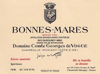 Comte Georges de Vogue Bonnes Mares Grand Cru 2007 (Stained Label) 750ml/Btl  6/case