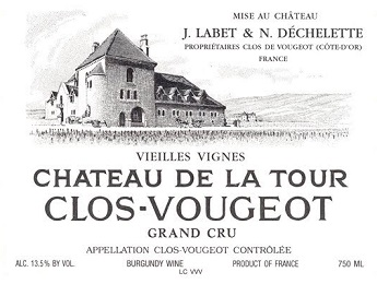Chateau de la Tour Clos de Vougeot Grand Cru VV 2011 Cote de Nuits Burgundy 1500ml/Btl 6/case