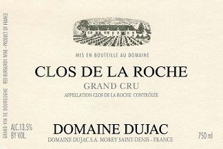 Domaine Dujac Clos de la Roche Grand Cru 1999 Cote de Nuits Burgundy 750ml/Btl  12/case