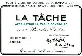 DRC La Tache Grand Cru 1974 750ml/Btl  6/case
