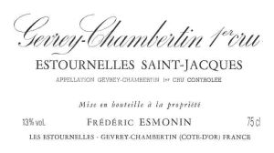 Frederic Esmonin Gevrey Chambertin 1er Estournelles St Jacques 2012 Cote de Nuits Burgundy 750ml/Btl  6/case