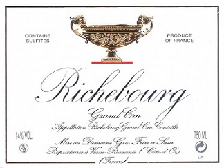 Gros Frere et Soeur Richebourg Grand Cru 2006 Cote de Nuits Burgundy 750ml/Btl 12/case