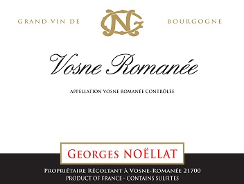 Georges Noellat Vosne Romanee 2015 Cote de Nuits Burgundy 750ml/Btl 12/case