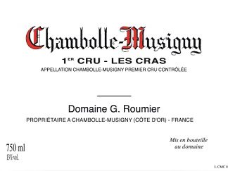 Georges Roumier Chambolle Musigny 1er Cras 2012 Cote de Nuits Burgundy 750ml/Btl  6/case