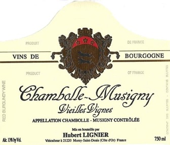 Hubert Lignier Chambolle Musigny VV 2012 Cote de Nuits Burgundy 750ml/Btl 6/case