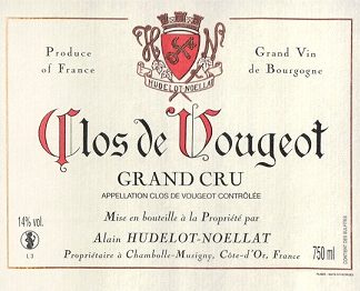 Hudelot Noellat Clos de Vougeot Grand Cru 2014 Cote de Nuits Burgundy 750ml/Btl  6/case