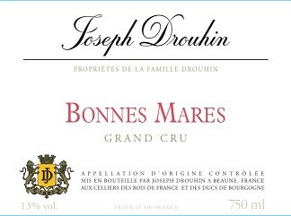 Joseph Drouhin Bonnes Mares Grand Cru (Stained, Torn Label) 1992 Cote de Nuits Burgundy 750ml/Btl 12/case