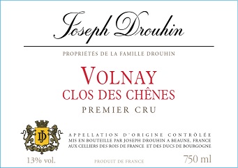 Joseph Drouhin Volnay 1er Clos des Chenes 2009 Cote de Beaune Burgundy 750ml/Btl 12/case
