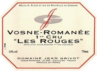Jean Grivot Vosne Romanee 1er Rouges 2008 Cote de Nuits Burgundy 750ml/Btl  12/case