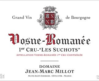 Jean Marc Millot Vosne Romanee 1er Suchots 2008 Cote de Nuits Burgundy 750ml/Btl  12/case