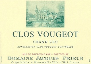 Jacques Prieur Clos de Vougeot Grand Cru 2006 Cote de Nuits Burgundy 750ml/Btl  6/case