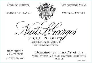 Jean Tardy Nuits St Georges 1er Boudots VV 2006 Cote de Nuits Burgundy 750ml/Btl 12/case