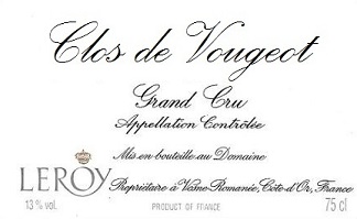Leroy Clos de Vougeot Grand Cru 2008 Cote de Nuits Burgundy 750ml/Btl 12/case
