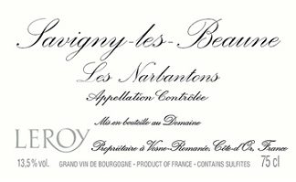 Leroy Savigny les Beaune 1er Narbantons 2013 Cote de Beaune Burgundy 750ml/Btl  12/case
